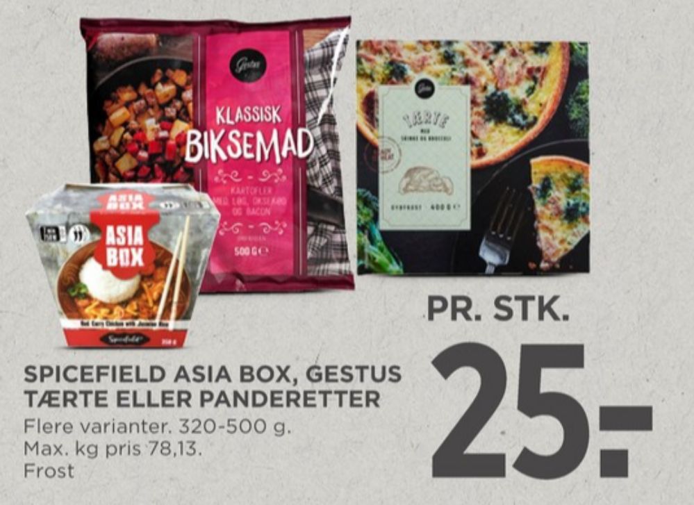 Gestus, Tærte med Skinke og Brocdoli