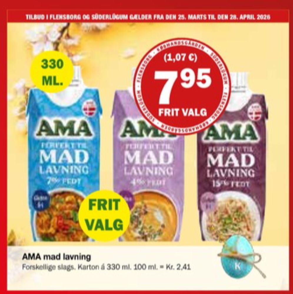 Ama, Madlavningsfløde 15 %
