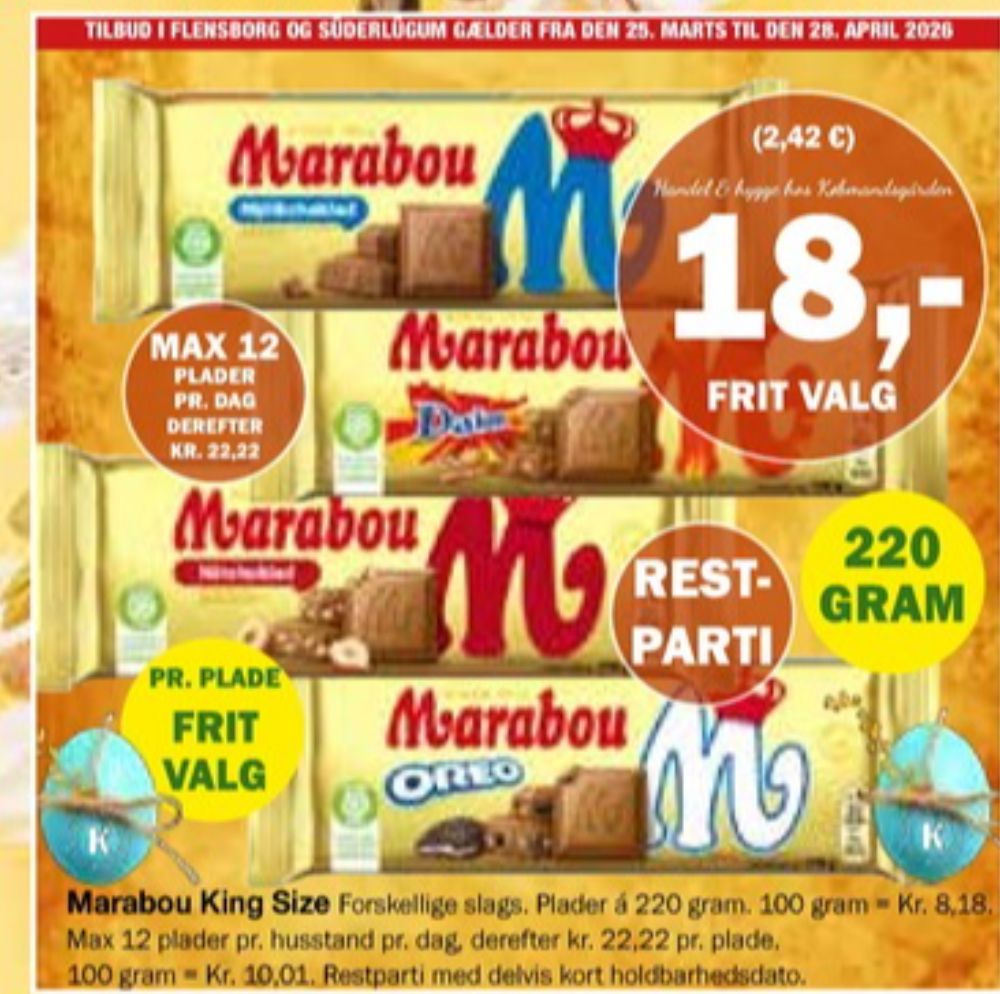 Marabou, Chokoladeplade Nöt Choklad