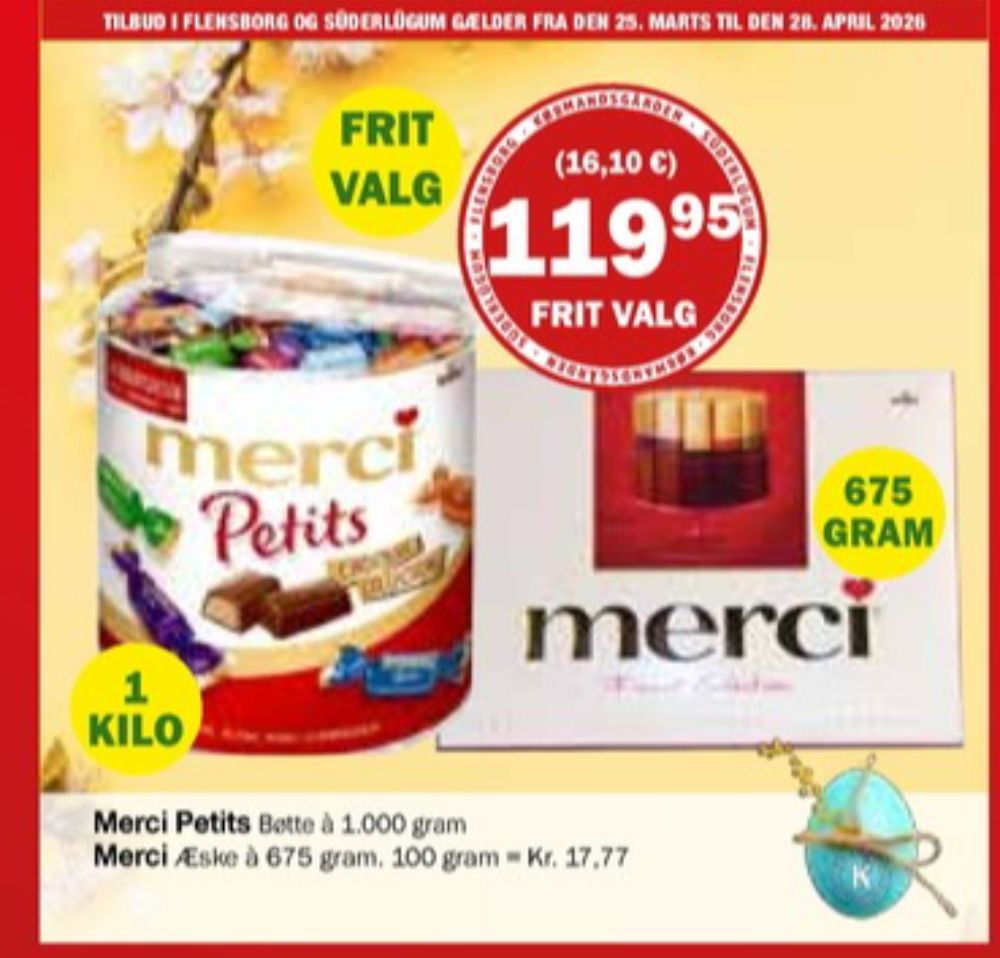 Merci Petits, Dessertchokolade