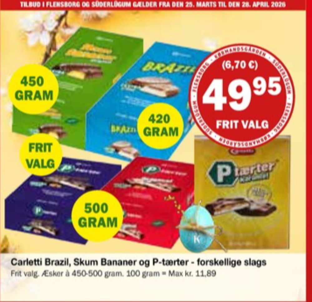 Carletti, P-tærter Karamel