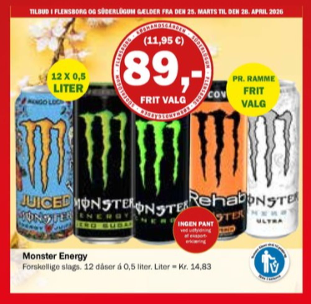 Monster Ultra Energy, Energidrik 12 pk.