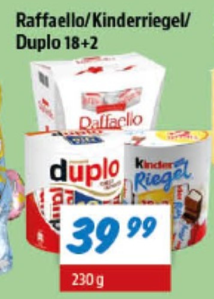 Kinder Riegel, Chokoladestænger