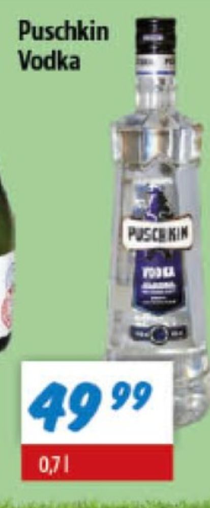 Puschkin, Vodka