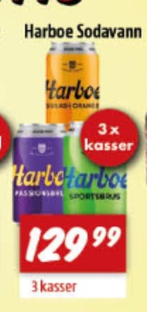 Harboe Squash Orange, Appelsinsodavand 24 pk.