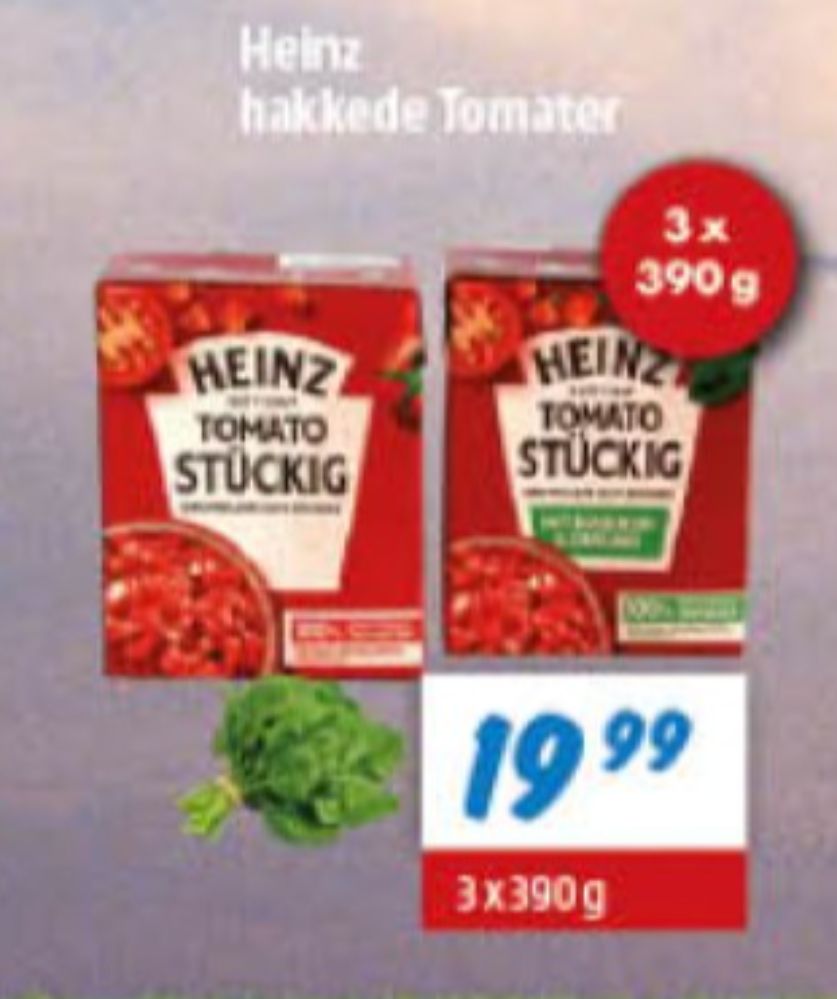Heinz, Hakkede tomater