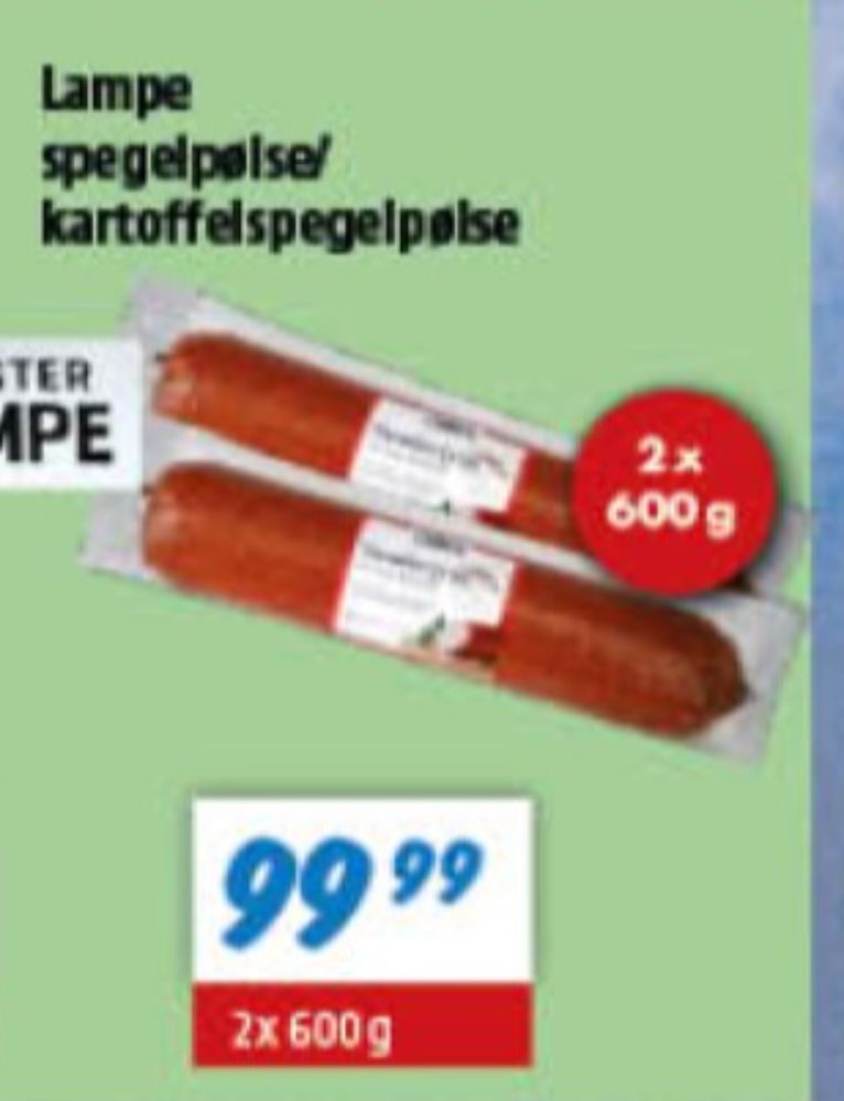 Slagter Lampe, Spegepølse