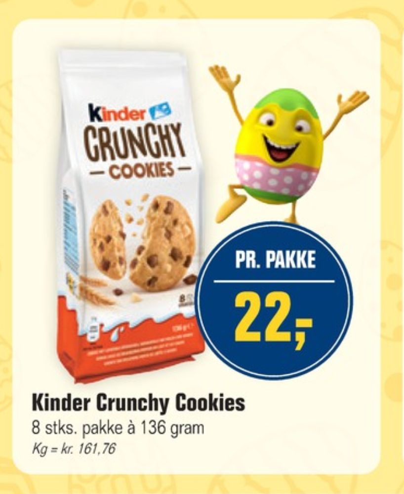 Kinder Crunchy, Cookies