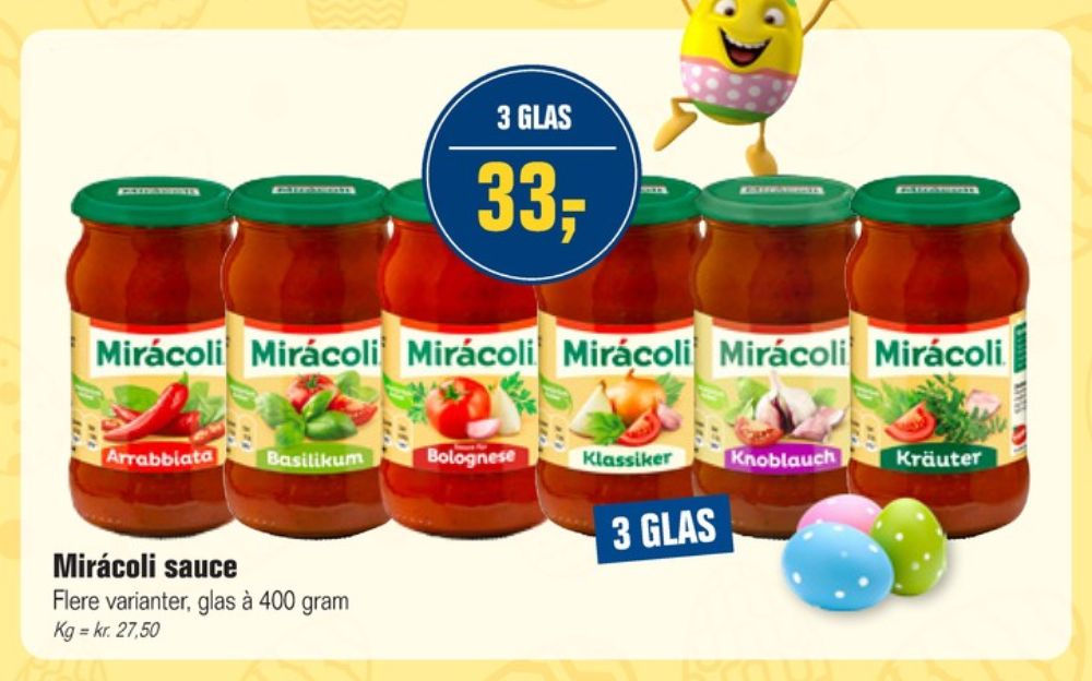 Mirácoli, Pastasauce Basilikum