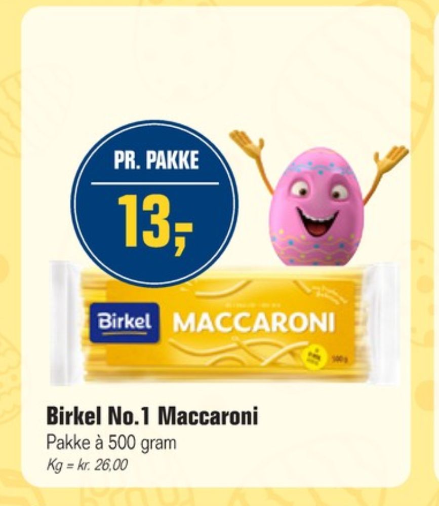 Birkel, Maccaroni No. 1