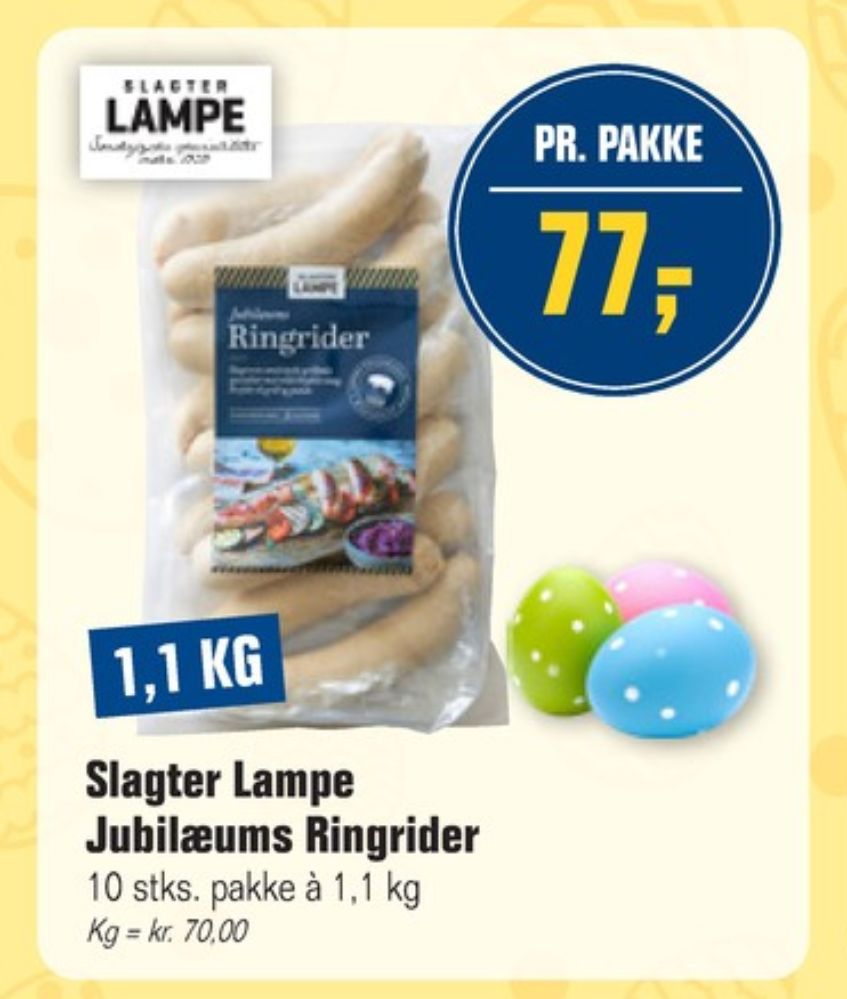 Slagter Lampe, Ringriderpølser