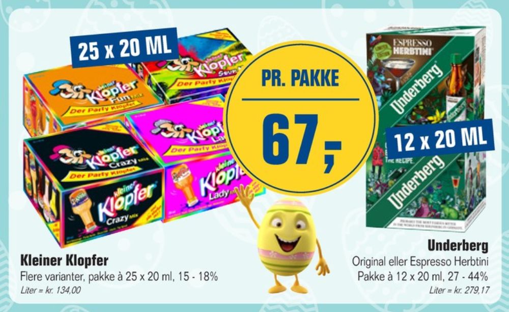 Kleiner Klopfer Lady Mix, Shots