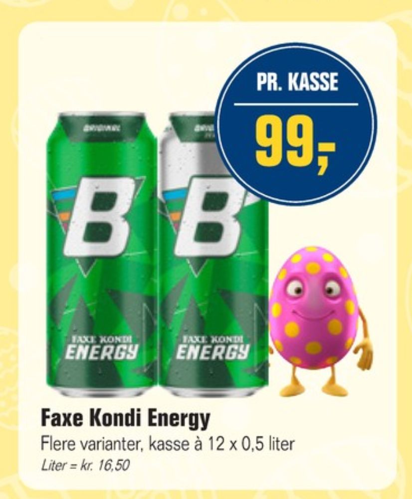 Faxe Kondi Energy, Energidrik 12 pk.