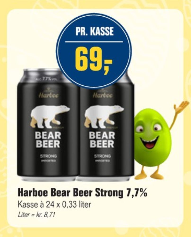 Harboe Bear Beer, Øl 24 pk.