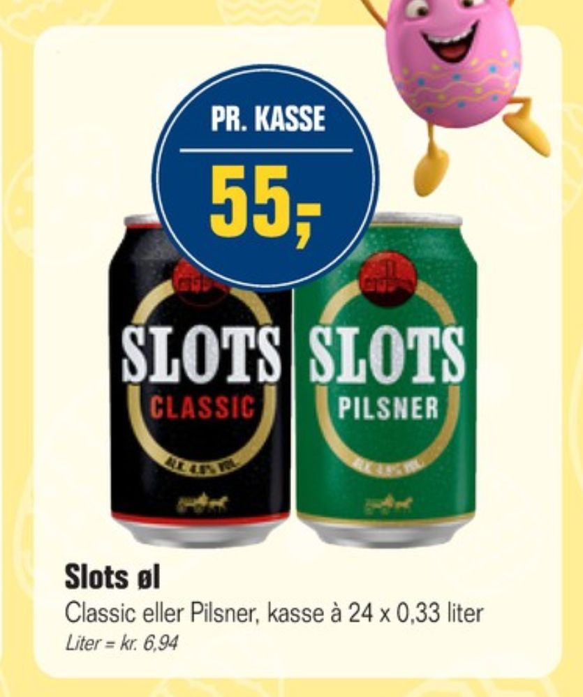 Slots Classic, Øl 24 pk.