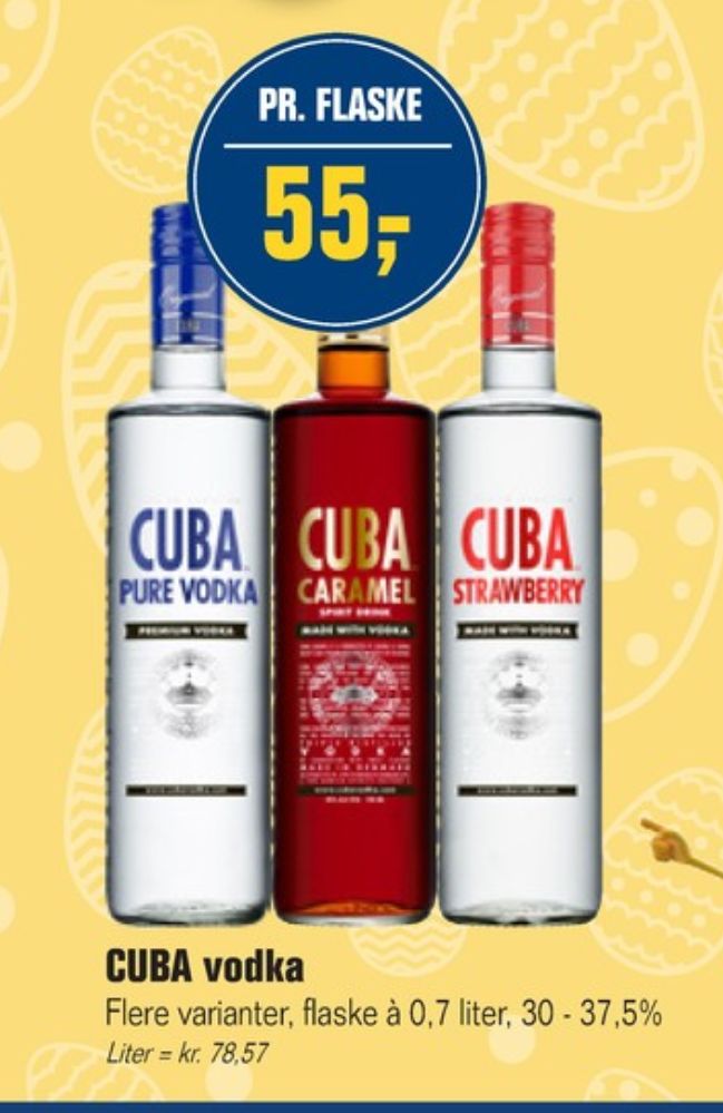 Cuba Caramel, Vodka