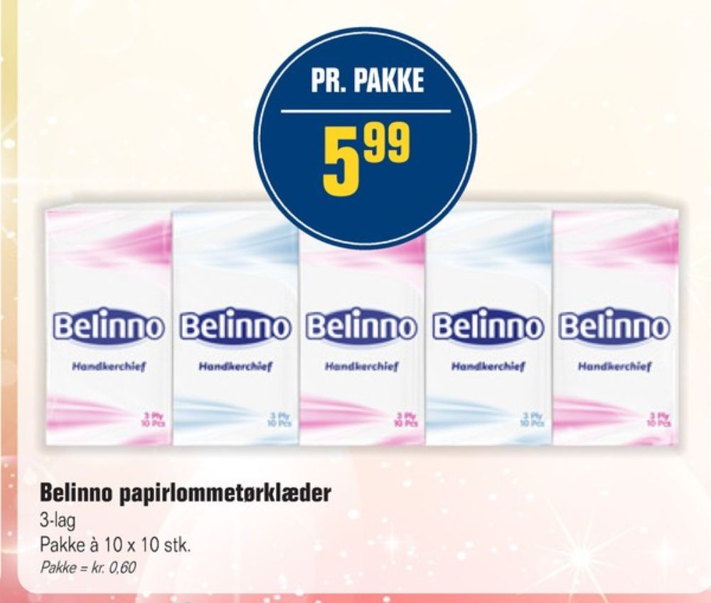 Bellino, Lommetørklæder