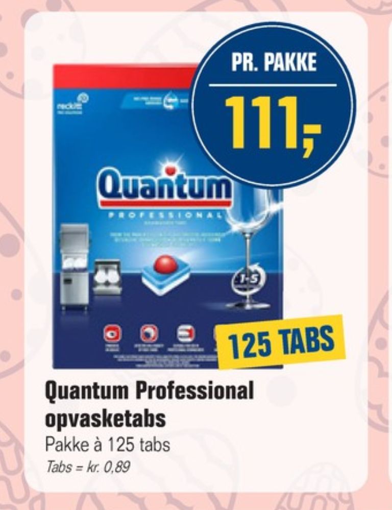 Finish Quantum, Maskinopvask-tabs