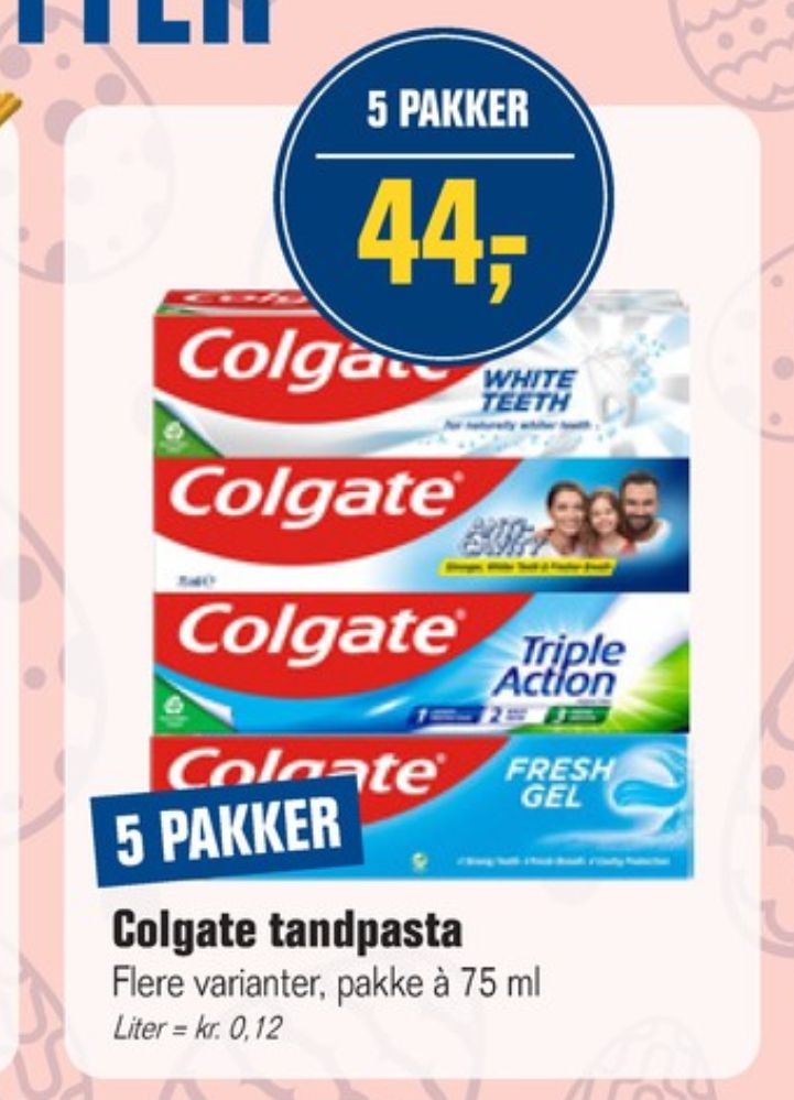 Colgate, Tandpasta