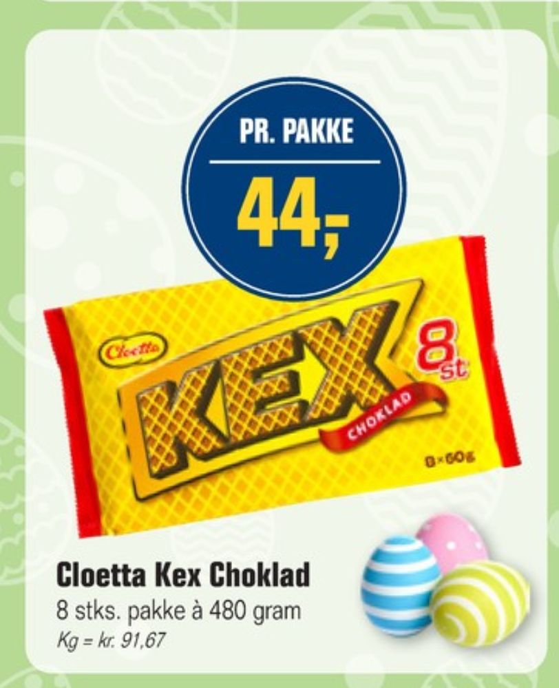 Cloetta KexChoklad, Chokoladebar