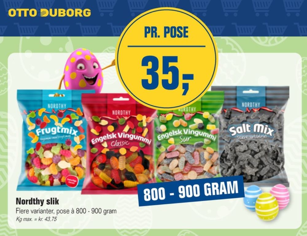 Nordthy Engelsk Vingummi, Slikposer