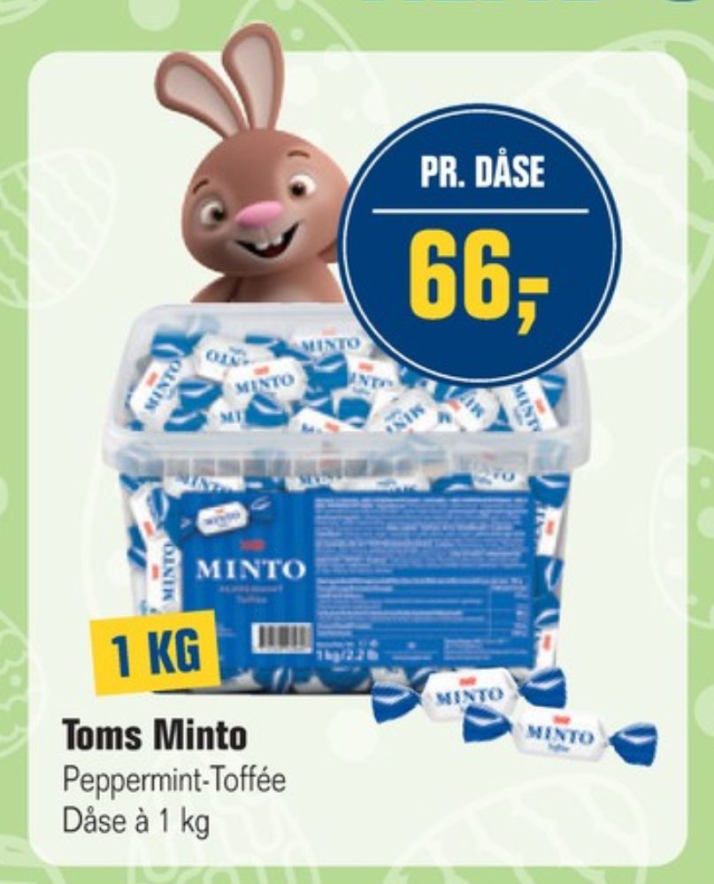 Toms Minto, Karameller