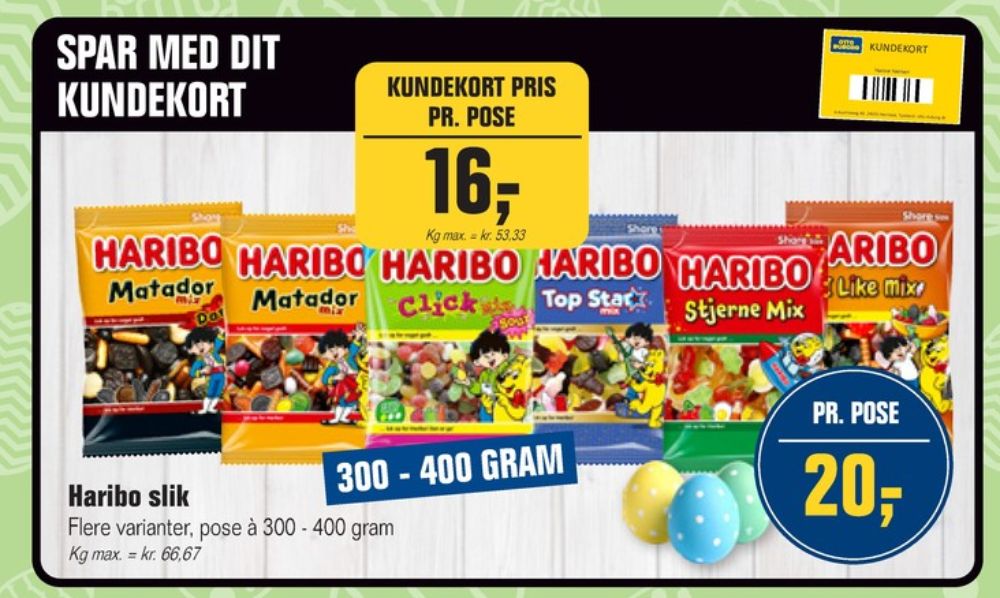 Haribo Stjernemix, Slikposer