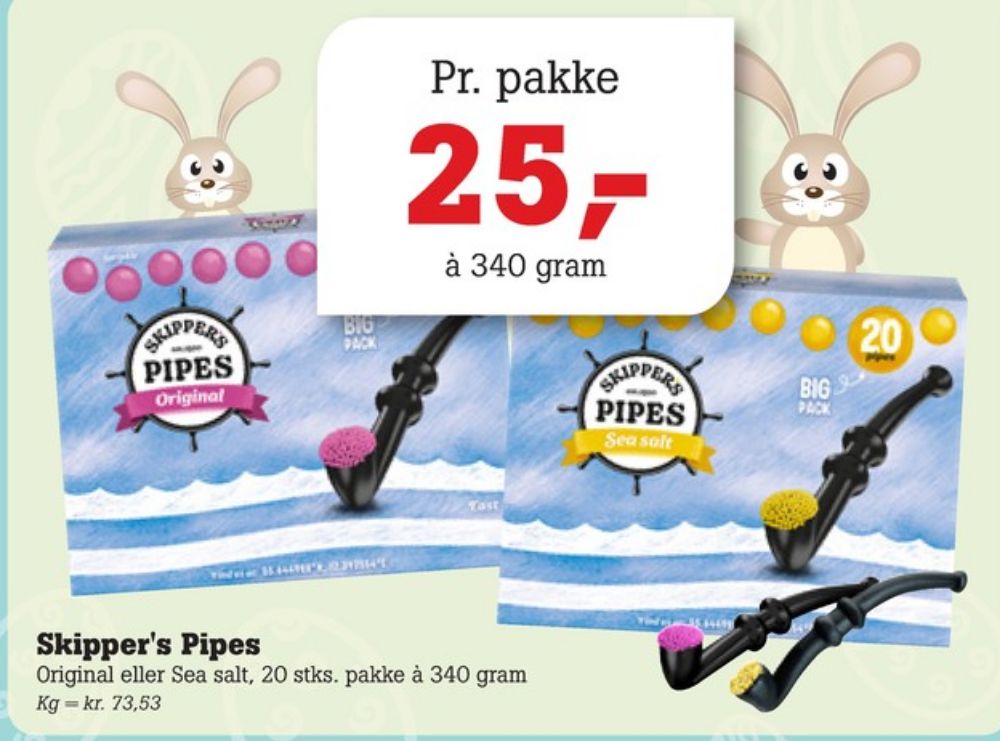 Skippers Pipes, Lakridspiber Seasalt