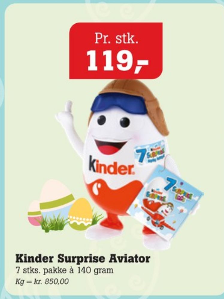 Kinder Surprise, Chokoladeæg