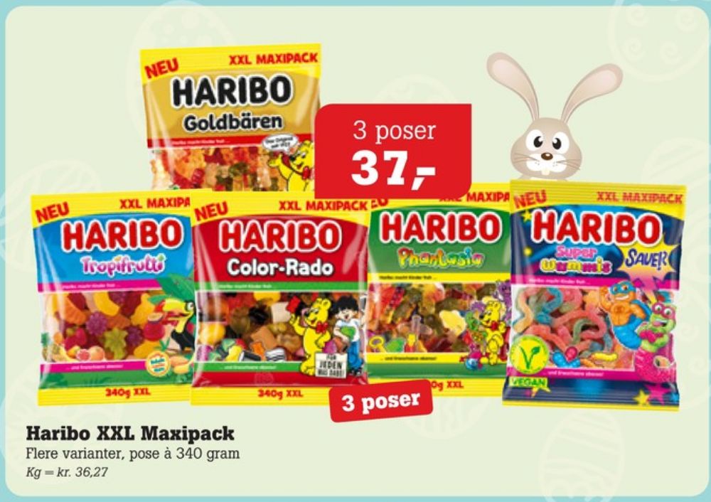 Haribo Super Wummis Sauer, Slikposer