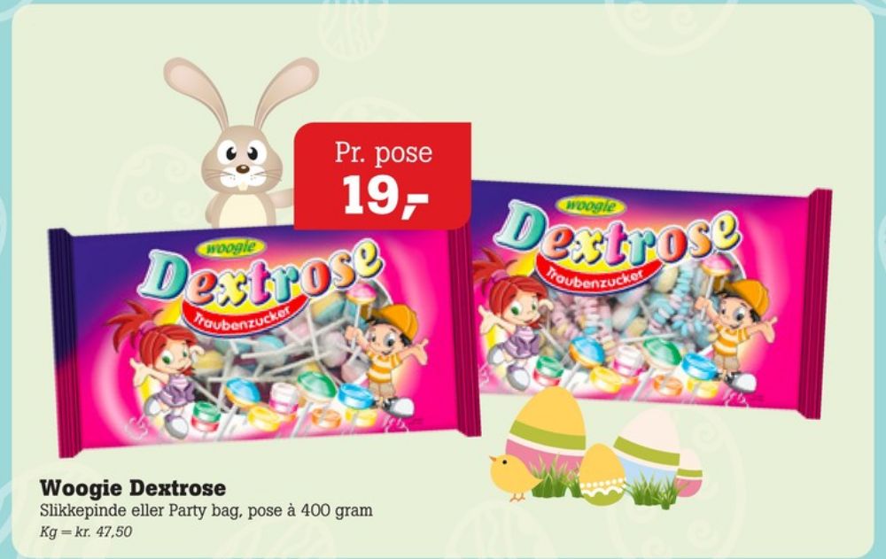 Woogie Dextrose, Slikkepinde