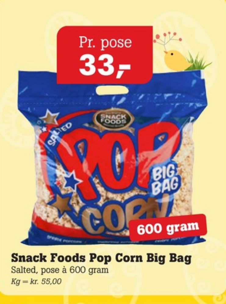 Snack Foods, Popcorn