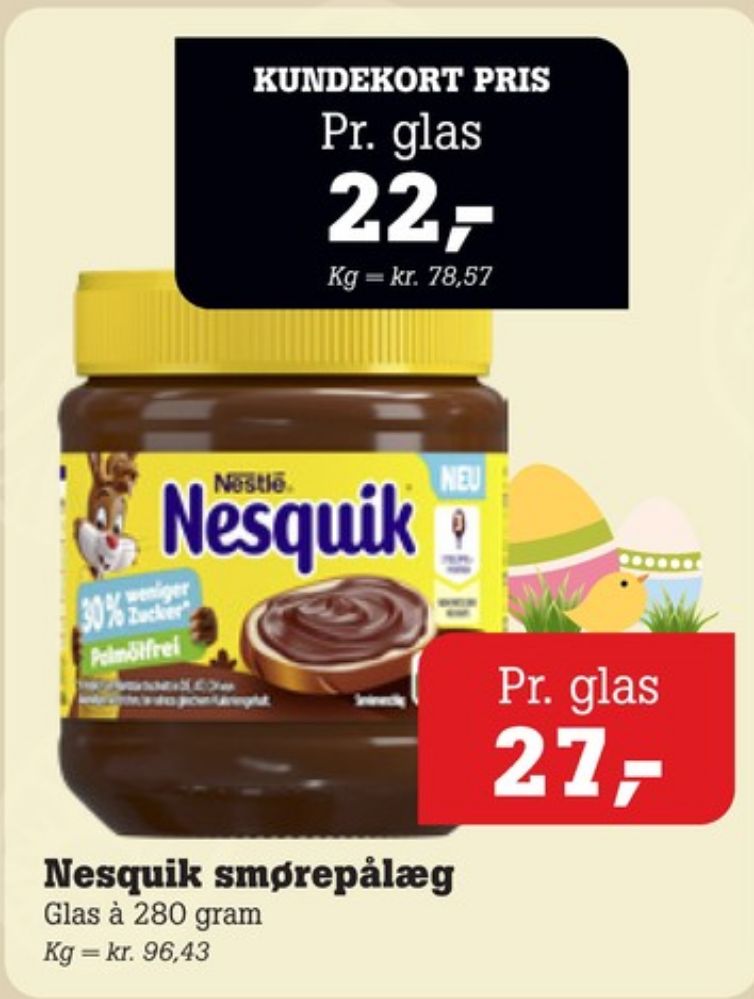 Nestlé Nesquik, Smørepålæg