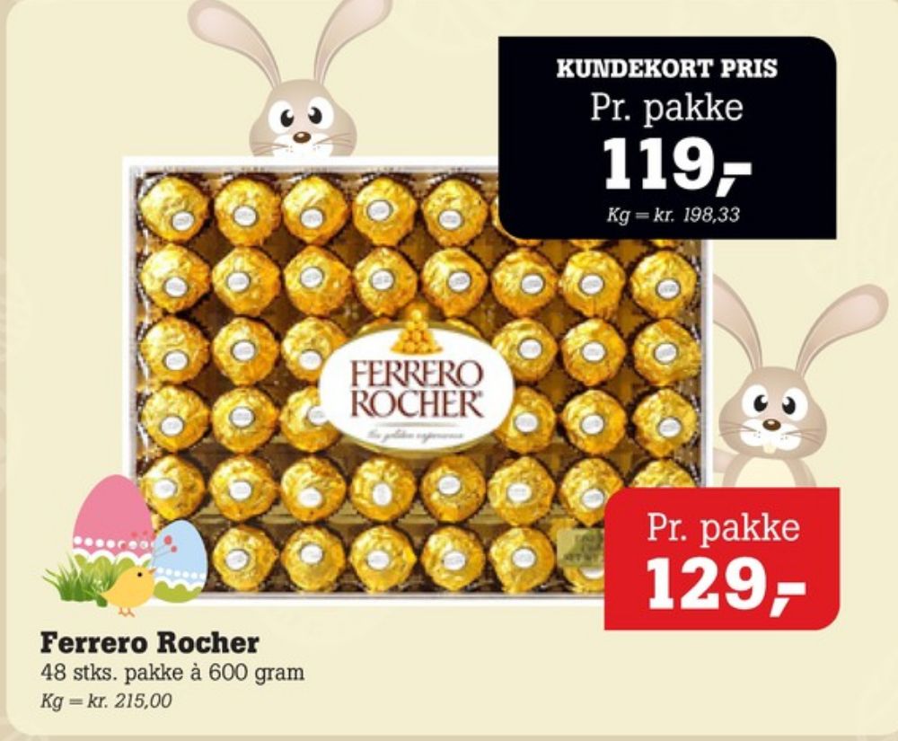 Ferrero Rocher, Dessertchokolade