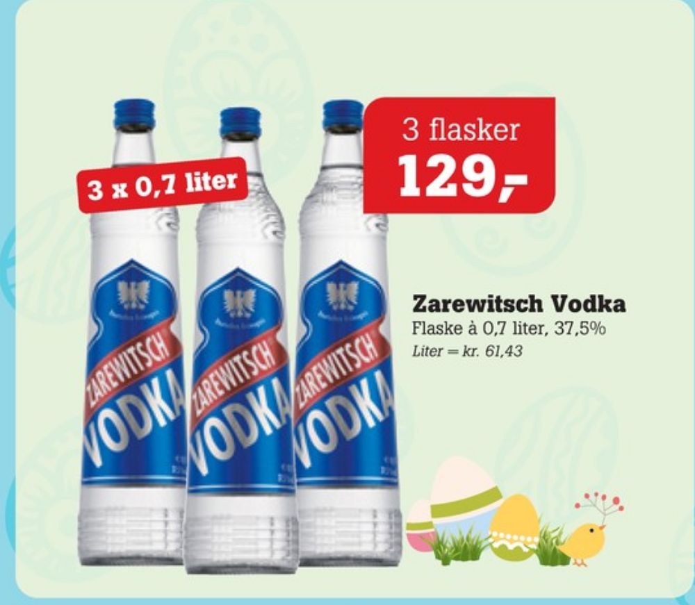 Zarewitsch, Vodka