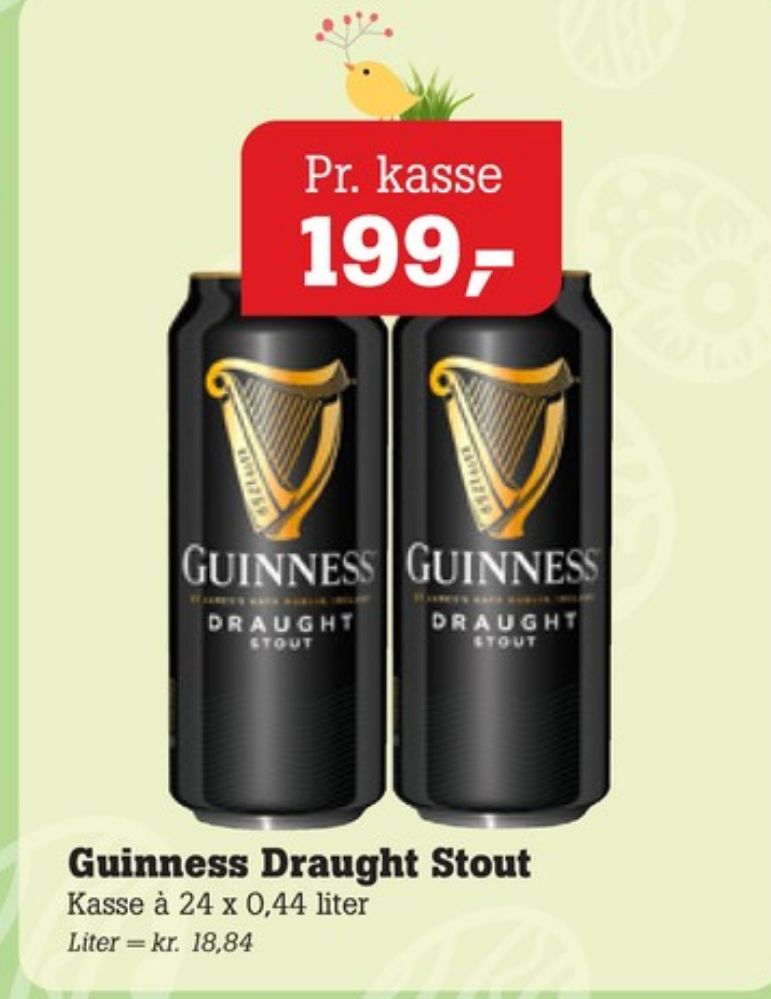 Guinness Draught, Specialøl 24 pk.