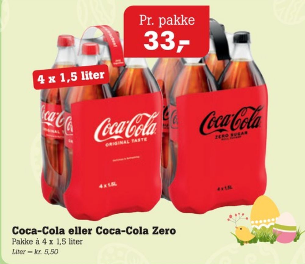 Coca Cola Zero, Cola 4 pk.