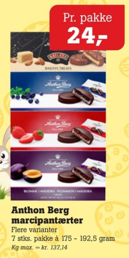 Anthon Berg, Marcipantærter Jordbær i Champagne