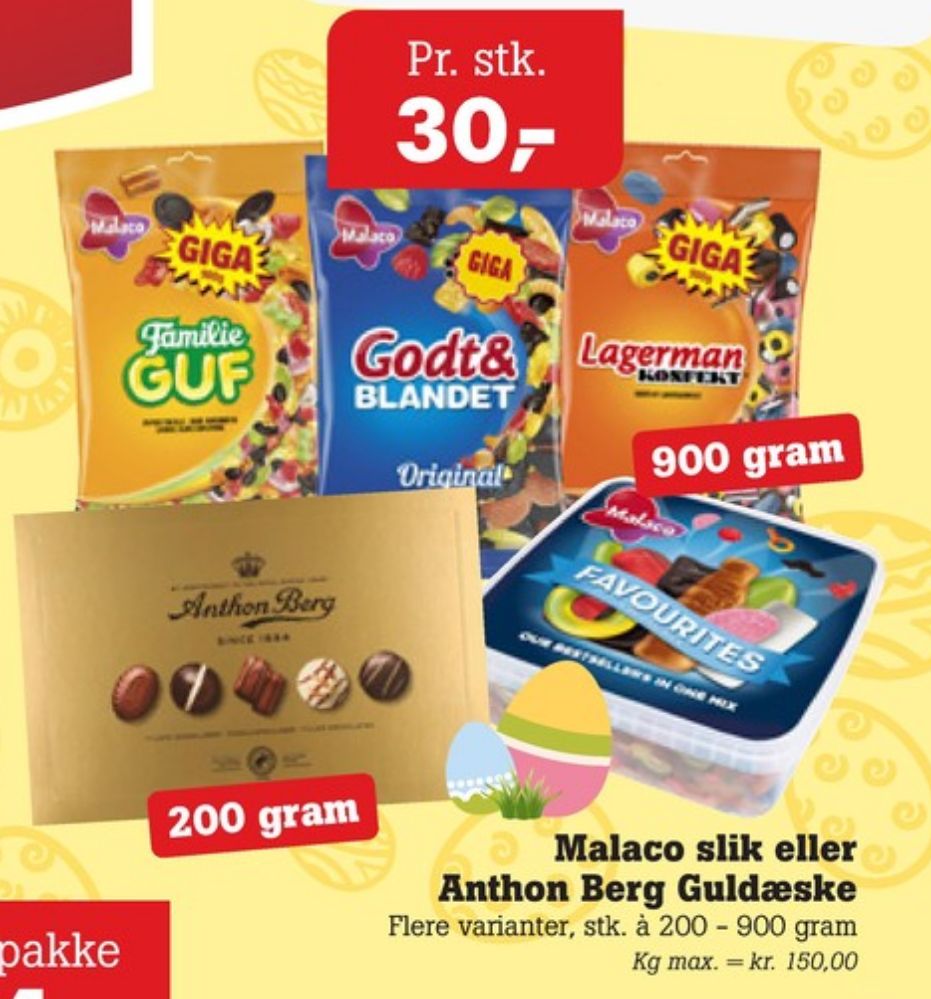 Malaco Godt & Blandet, Slikposer