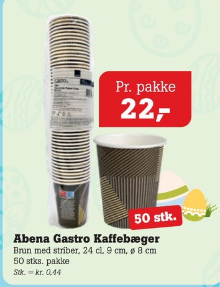 Abena, Engangskopper