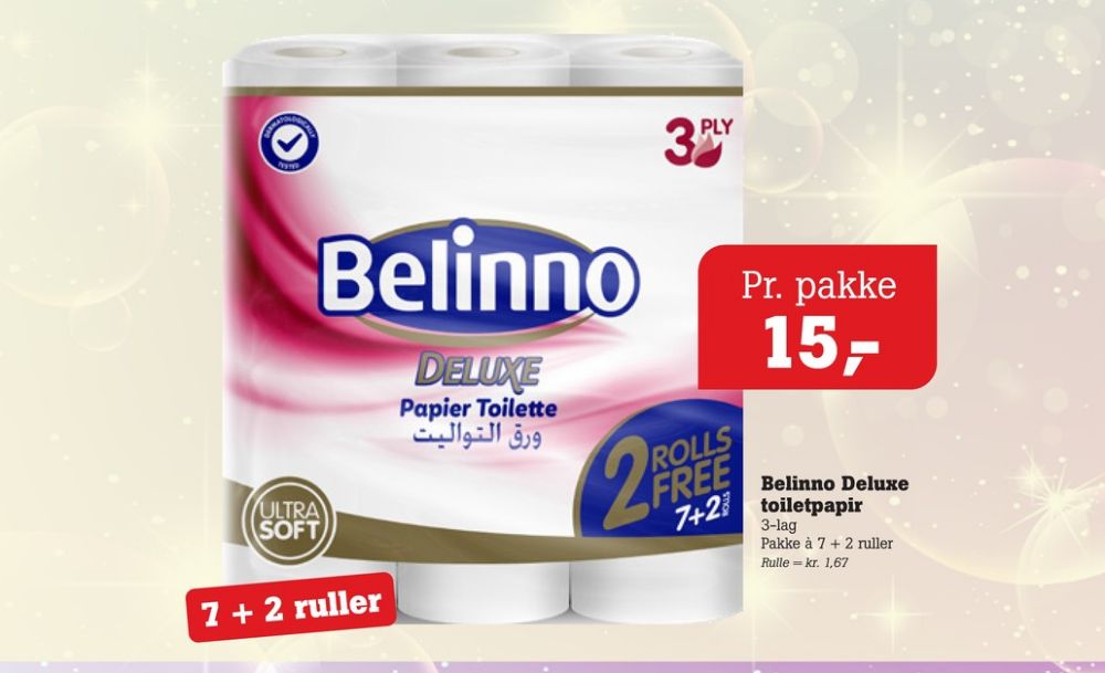 Belinno Deluxe, Toiletpapir