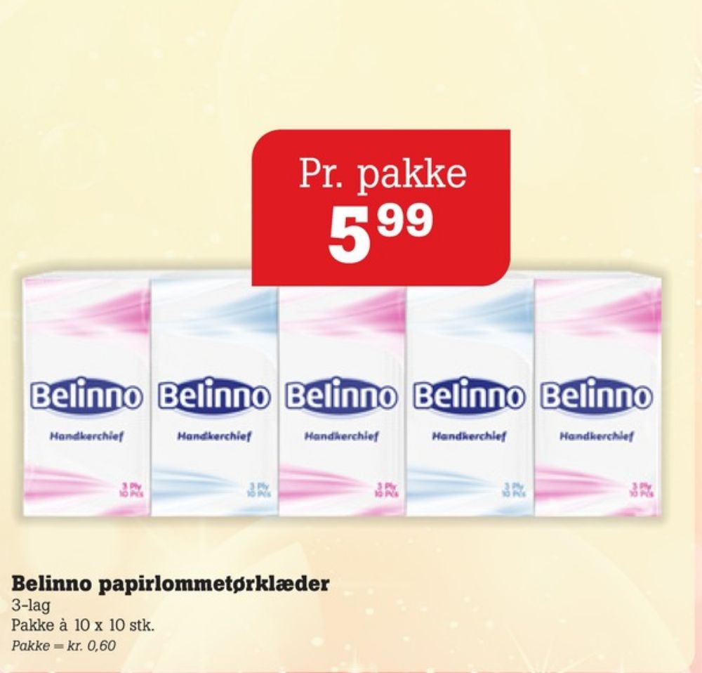 Bellino, Lommetørklæder