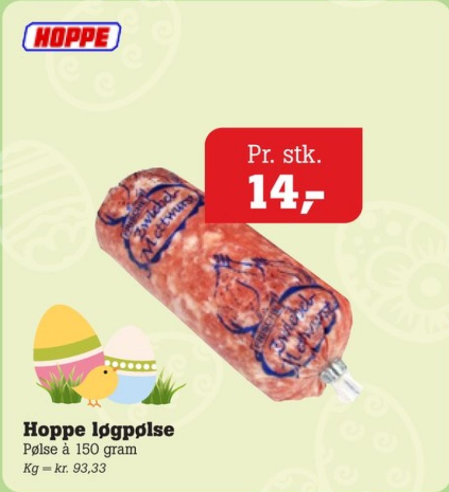 Hoppe, Løgpølse