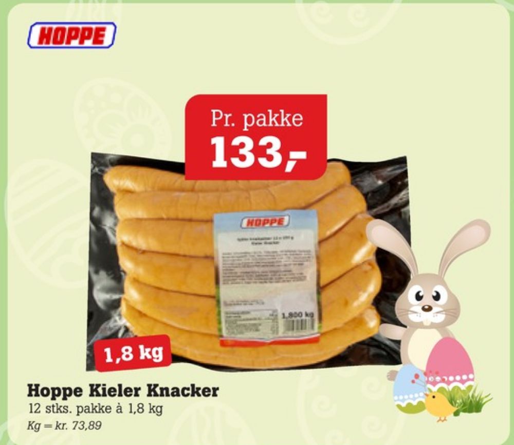 Hoppe, Knækpølser