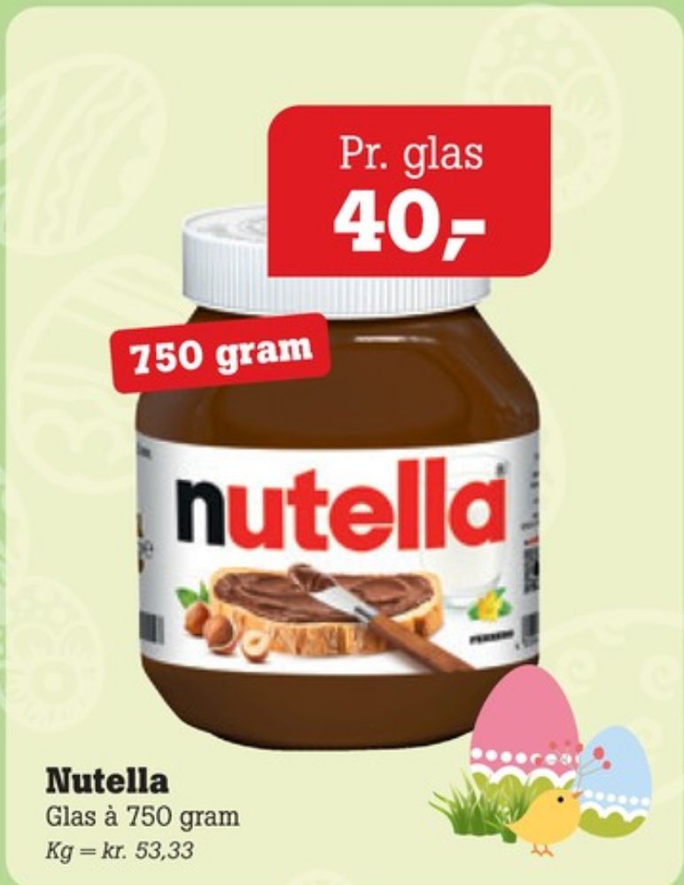 Nutella, Smørepålæg