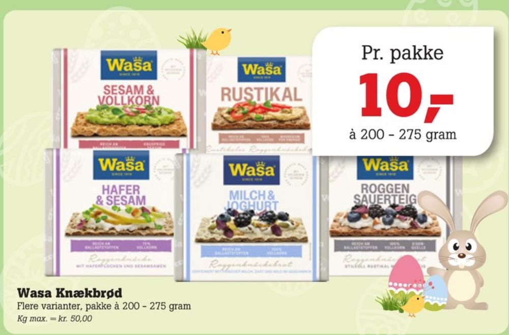 Wasa, Rustikal Knækbrød