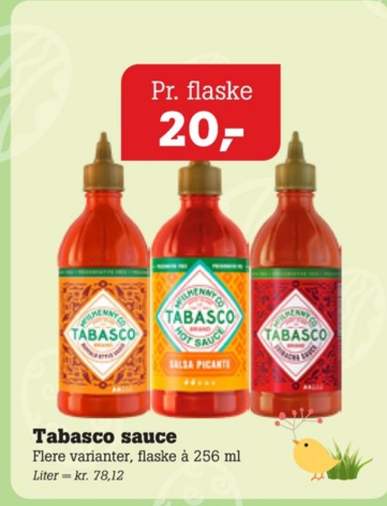 Tabasco, Sriracha Sauce