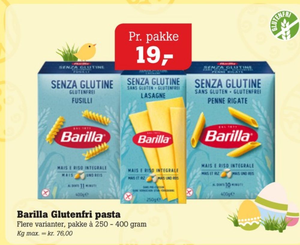 Barilla, Lasagneplader