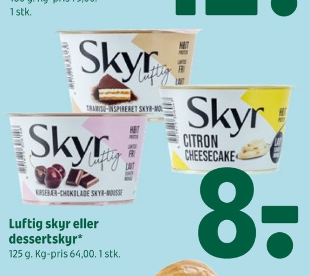 Dybbækdal, Skyr luftig Kirsebær Chokolade Mousse