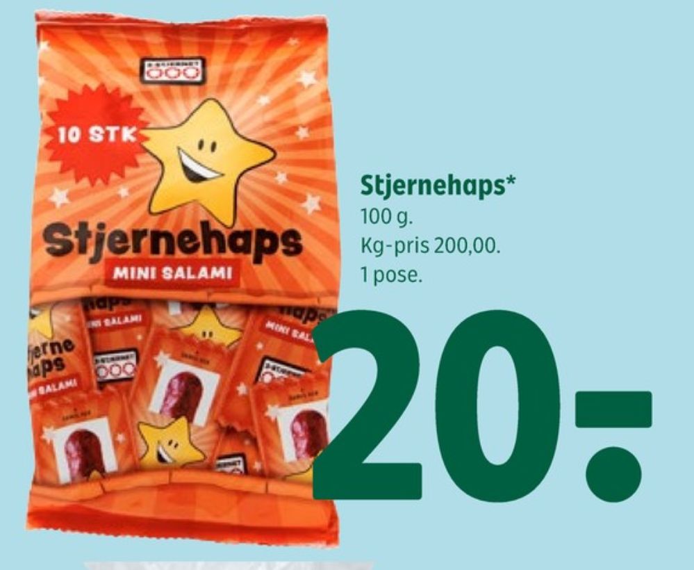 3-stjernet Stjernehaps, Salami